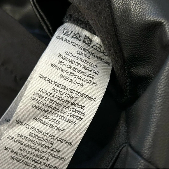 French connection faux leather pants leggings 0 - Picture 5 of 10